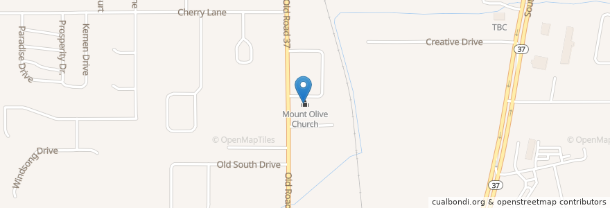 Mapa de ubicacion de Mount Olive Church en États-Unis D'Amérique, Floride, Polk County.