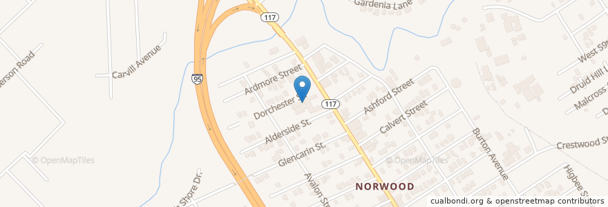 Mapa de ubicacion de Norwood School en アメリカ合衆国, フロリダ州, デュバル郡, ジャクソンビル.