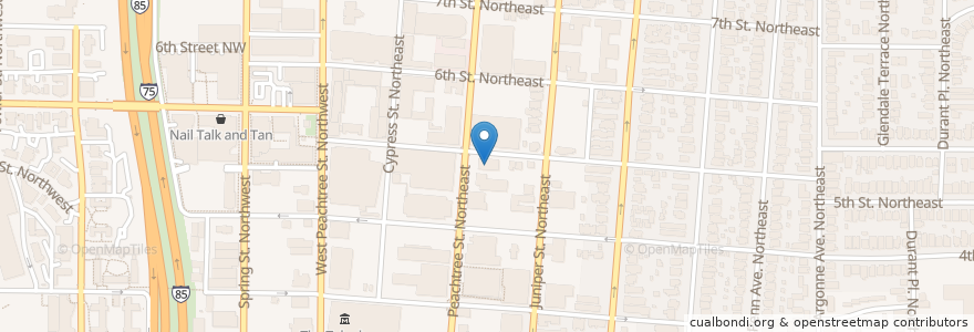 Mapa de ubicacion de Saint Mark United Methodist Church en 美利坚合众国/美利堅合眾國, 喬治亞州, Fulton County, Atlanta.