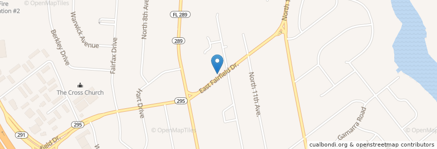 Mapa de ubicacion de Petree School en Vereinigte Staaten Von Amerika, Florida, Escambia County, Pensacola.