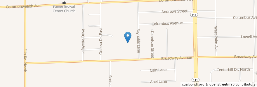 Mapa de ubicacion de Reynolds Lane School en États-Unis D'Amérique, Floride, Comté De Duval, Jacksonville.