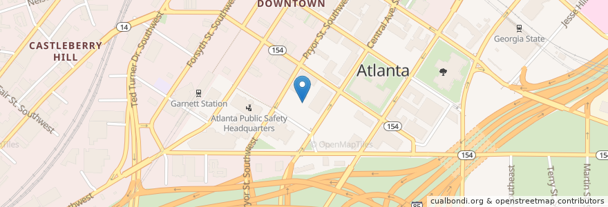 Mapa de ubicacion de Smith-Hughes Vocational School en Amerika Syarikat, Georgia, Fulton County, Atlanta.