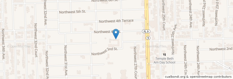 Mapa de ubicacion de Saint Michaels School en Amerika Syarikat, Florida, Miami-Dade County, Miami.