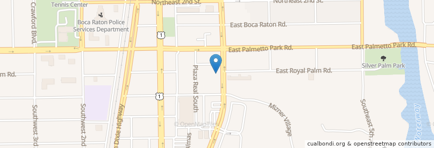 Mapa de ubicacion de Saint Pauls Church en États-Unis D'Amérique, Floride, Palm Beach County, Boca Raton.