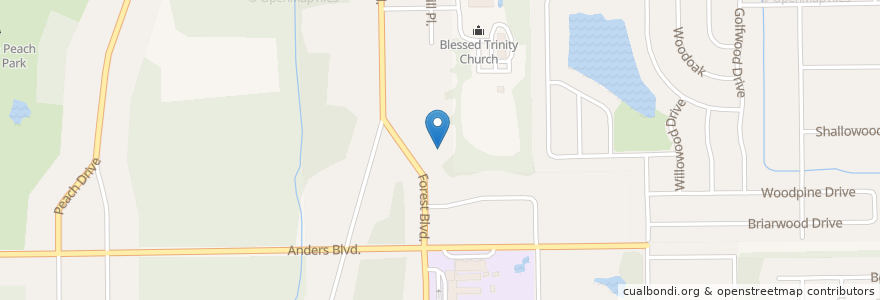 Mapa de ubicacion de Southside Church en États-Unis D'Amérique, Floride, Comté De Duval, Jacksonville.