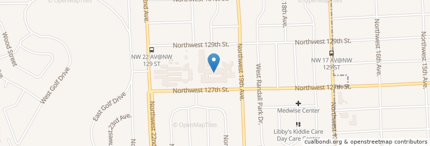 Mapa de ubicacion de Westview Junior High School en Vereinigte Staaten Von Amerika, Florida, Miami-Dade County.