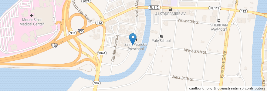Mapa de ubicacion de Saint Patricks School en ایالات متحده آمریکا, فلوریدا, شهرستان میامی-دید، فلوریدا, میامی بیچ، فلوریدا.