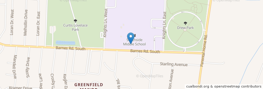 Mapa de ubicacion de Southside Skills Center en États-Unis D'Amérique, Floride, Comté De Duval, Jacksonville.