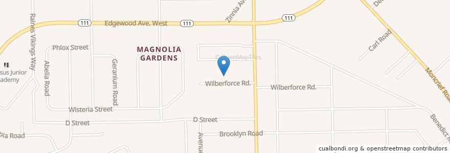 Mapa de ubicacion de Carter G Woodson Elementary School en 미국, 플로리다주, Duval County, 잭슨빌.
