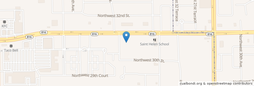 Mapa de ubicacion de Saint John’s Nursing Center en Estados Unidos Da América, Flórida, Broward County.