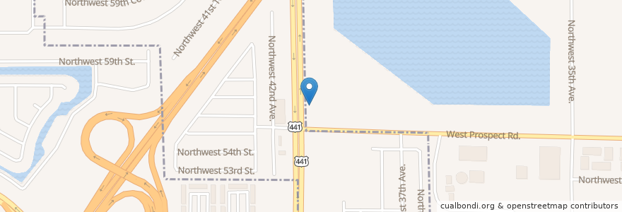 Mapa de ubicacion de Calvary Baptist Church en Amerika Birleşik Devletleri, Florida, Broward County, Tamarac, North Lauderdale.