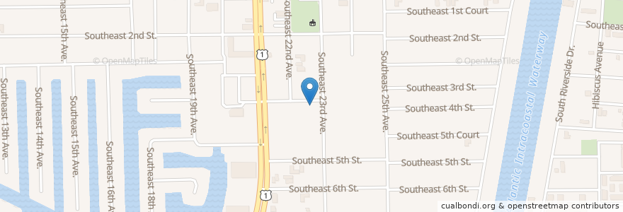 Mapa de ubicacion de Saint Martin-in-the-Fields Episcopal Church en Amerika Syarikat, Florida, Broward County, Pompano Beach.