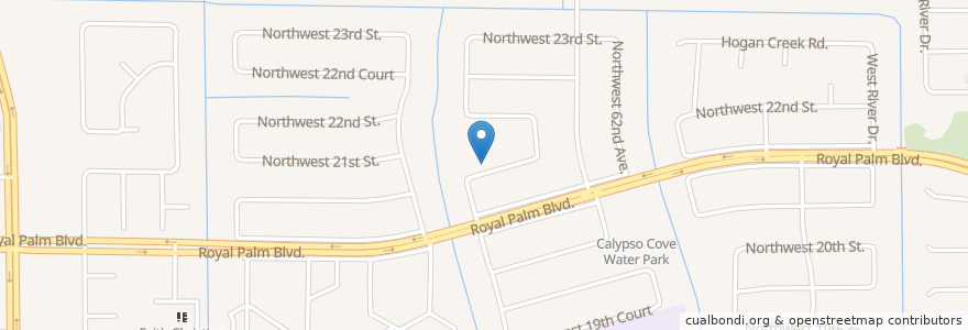 Mapa de ubicacion de Prince of Peace Lutheran Church-ALC en Amerika Syarikat, Florida, Broward County, Margate.