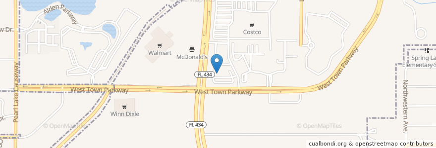 Mapa de ubicacion de Miracle Temple Church of God in Christ en United States, Florida, Seminole County, Altamonte Springs.