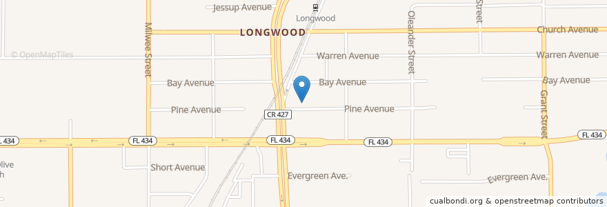 Mapa de ubicacion de Neighborhoood Alliance Church en 美利坚合众国/美利堅合眾國, 佛罗里达州/佛羅里達州, Seminole County, Longwood.