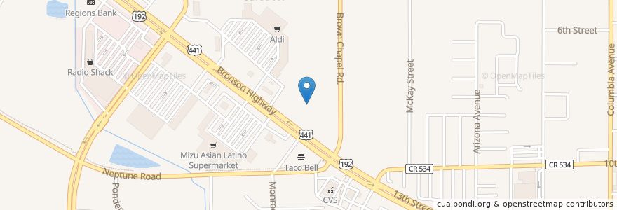 Mapa de ubicacion de Saint Thomas Aquinas Catholic Church en Verenigde Staten, Florida, Osceola County, Saint Cloud.