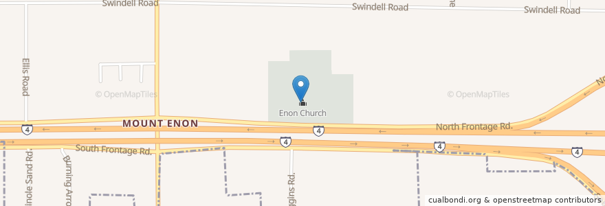 Mapa de ubicacion de Enon Church en Amerika Birleşik Devletleri, Florida, Hillsborough County.
