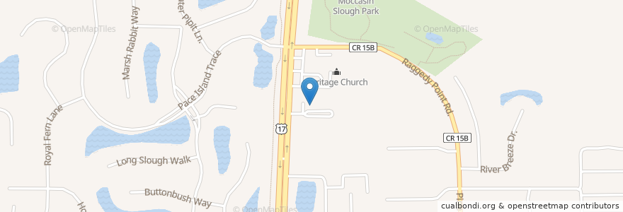Mapa de ubicacion de Heritage Christian Academy en Amerika Syarikat, Florida, Clay County.