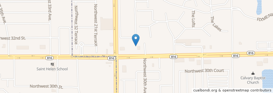 Mapa de ubicacion de Small Fry Educational Day Care School en Amerika Syarikat, Florida, Broward County, Oakland Park.