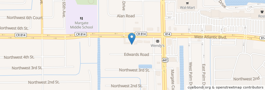 Mapa de ubicacion de Summit Private School en Соединённые Штаты Америки, Флорида, Broward County, Margate.