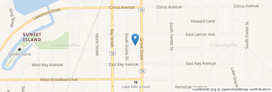 Mapa de ubicacion de Faith Lutheran School en États-Unis D'Amérique, Floride, Lake County.
