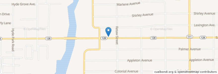 Mapa de ubicacion de Trinity Advent Christian Church en Verenigde Staten, Florida, Duval County, Jacksonville.