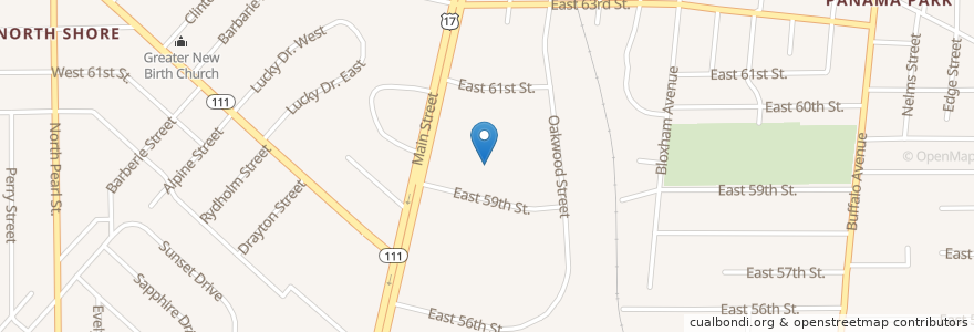 Mapa de ubicacion de Calvary Temple-First Assembly of God Church en United States, Florida, Duval County, Jacksonville.