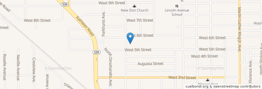 Mapa de ubicacion de Greater Saint Paul Baptist Missionary Church en Amerika Syarikat, Florida, Polk County, Lakeland.