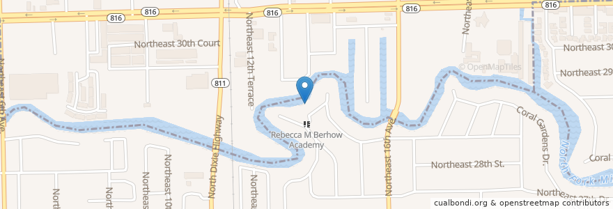 Mapa de ubicacion de Atonement Episcopal Church en États-Unis D'Amérique, Floride, Broward County.