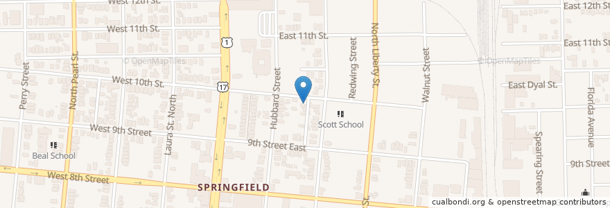 Mapa de ubicacion de Spring Park Church en Verenigde Staten, Florida, Duval County, Jacksonville.