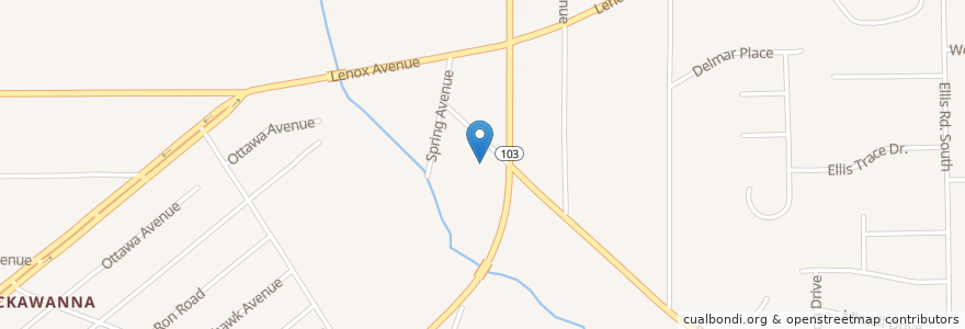 Mapa de ubicacion de Cedar Creek Baptist Church en Verenigde Staten, Florida, Duval County, Jacksonville.