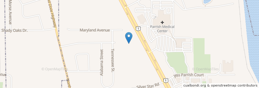 Mapa de ubicacion de Seventh Day Adventist Church en United States, Florida, Brevard County, Titusville.