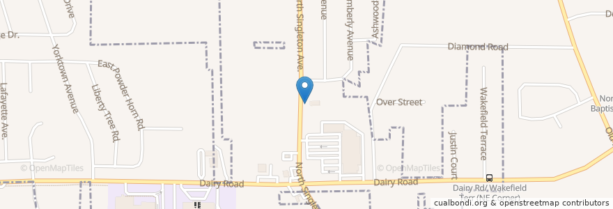 Mapa de ubicacion de Way of Life Baptist Church en United States, Florida, Brevard County, Titusville.