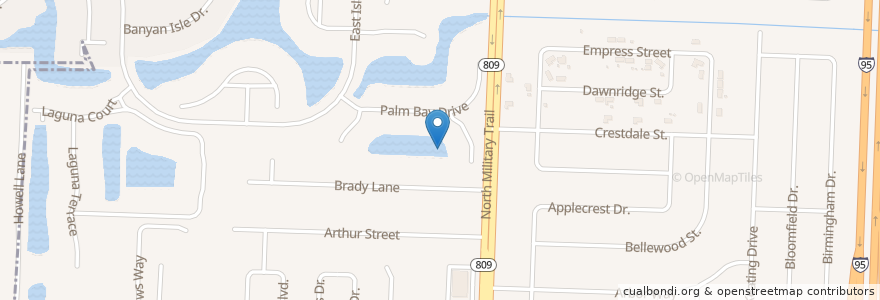Mapa de ubicacion de Greenacres Christian Academy en Stati Uniti D'America, Florida, Palm Beach County, Palm Beach Gardens.