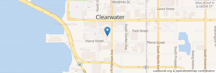 Mapa de ubicacion de Peace Memorial Presbyterian Church en Stati Uniti D'America, Florida, Pinellas County, Clearwater.