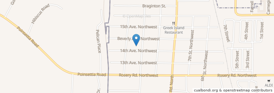 Mapa de ubicacion de Bethel Lutheran Church en Verenigde Staten, Florida, Pinellas County, Largo.