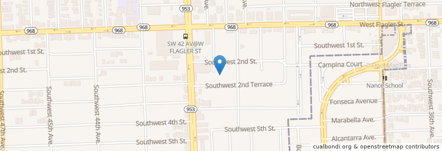 Mapa de ubicacion de Saint Peters Lutheran Church en Verenigde Staten, Florida, Miami-Dade County.