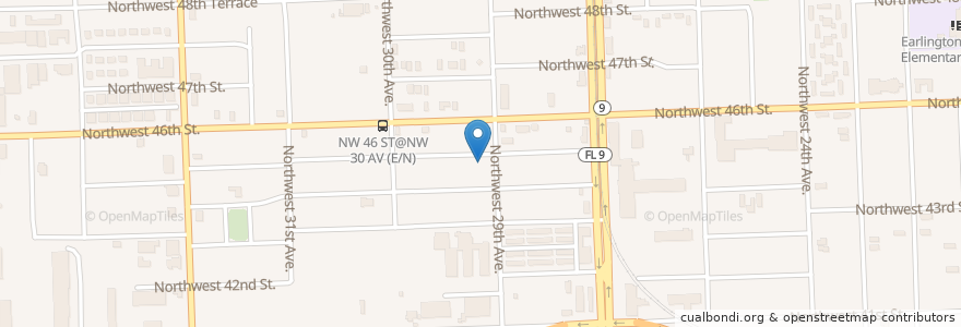 Mapa de ubicacion de Bethel Temple Church en Stati Uniti D'America, Florida, Contea Di Miami-Dade.