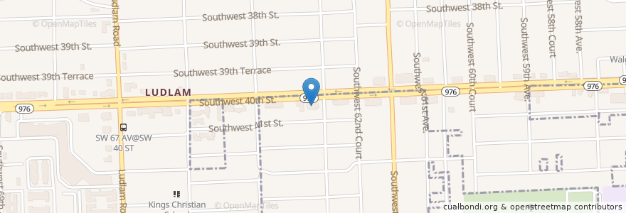Mapa de ubicacion de Saint Thomas Episcopal Church en Stati Uniti D'America, Florida, Contea Di Miami-Dade.