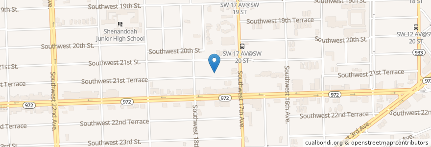 Mapa de ubicacion de Kendall Christian Elementary School en Amerika Syarikat, Florida, Miami-Dade County, Miami.