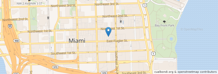 Mapa de ubicacion de Cantwell Academy en Amerika Birleşik Devletleri, Florida, Miami-Dade County, Miami.