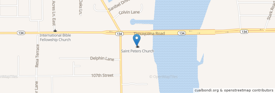 Mapa de ubicacion de Saint Peters Episcopal Church en 미국, 플로리다주, Duval County, 잭슨빌.