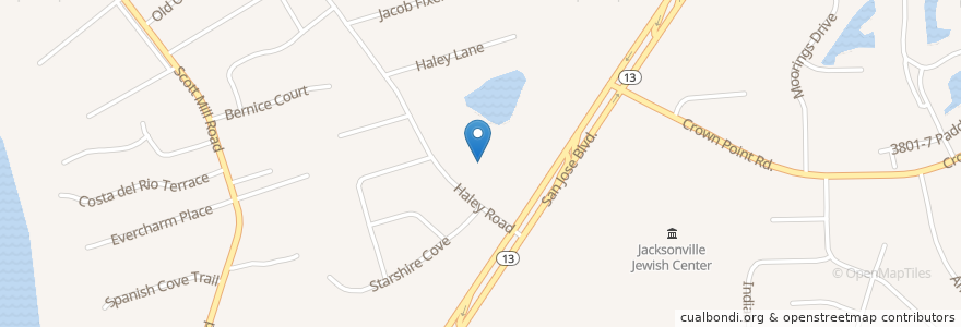 Mapa de ubicacion de Guardian Church en 미국, 플로리다주, Duval County, 잭슨빌.