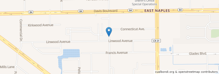 Mapa de ubicacion de Community Congregational United Church of Christ en Verenigde Staten, Florida, Collier County.