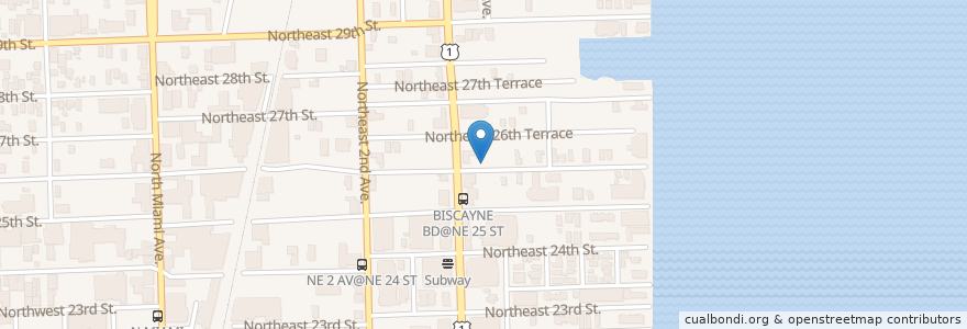 Mapa de ubicacion de Bethany Mission Assembly of God en Amerika Syarikat, Florida, Miami-Dade County, Miami.