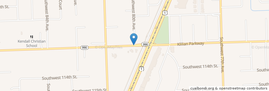 Mapa de ubicacion de The Hamel School for Children en United States, Florida, Miami-Dade County.