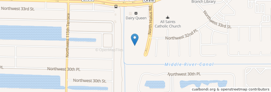 Mapa de ubicacion de Sunrise Post Office en Estados Unidos De América, Florida, Broward County, Sunrise.