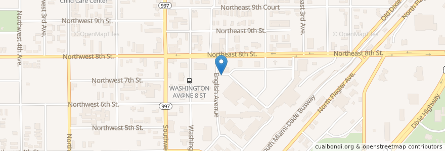 Mapa de ubicacion de South Dade Adult School en 美利坚合众国/美利堅合眾國, 佛罗里达州/佛羅里達州, 迈阿密-戴德县/邁亞美戴德縣/邁阿密-戴德郡, Homestead.