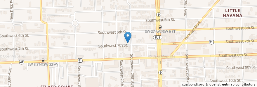 Mapa de ubicacion de Sunflowers Academy en Vereinigte Staaten Von Amerika, Florida, Miami-Dade County, Miami.