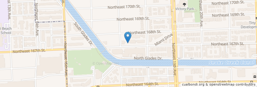 Mapa de ubicacion de Northeast Academy en アメリカ合衆国, フロリダ州, マイアミ・デイド郡, North Miami Beach.
